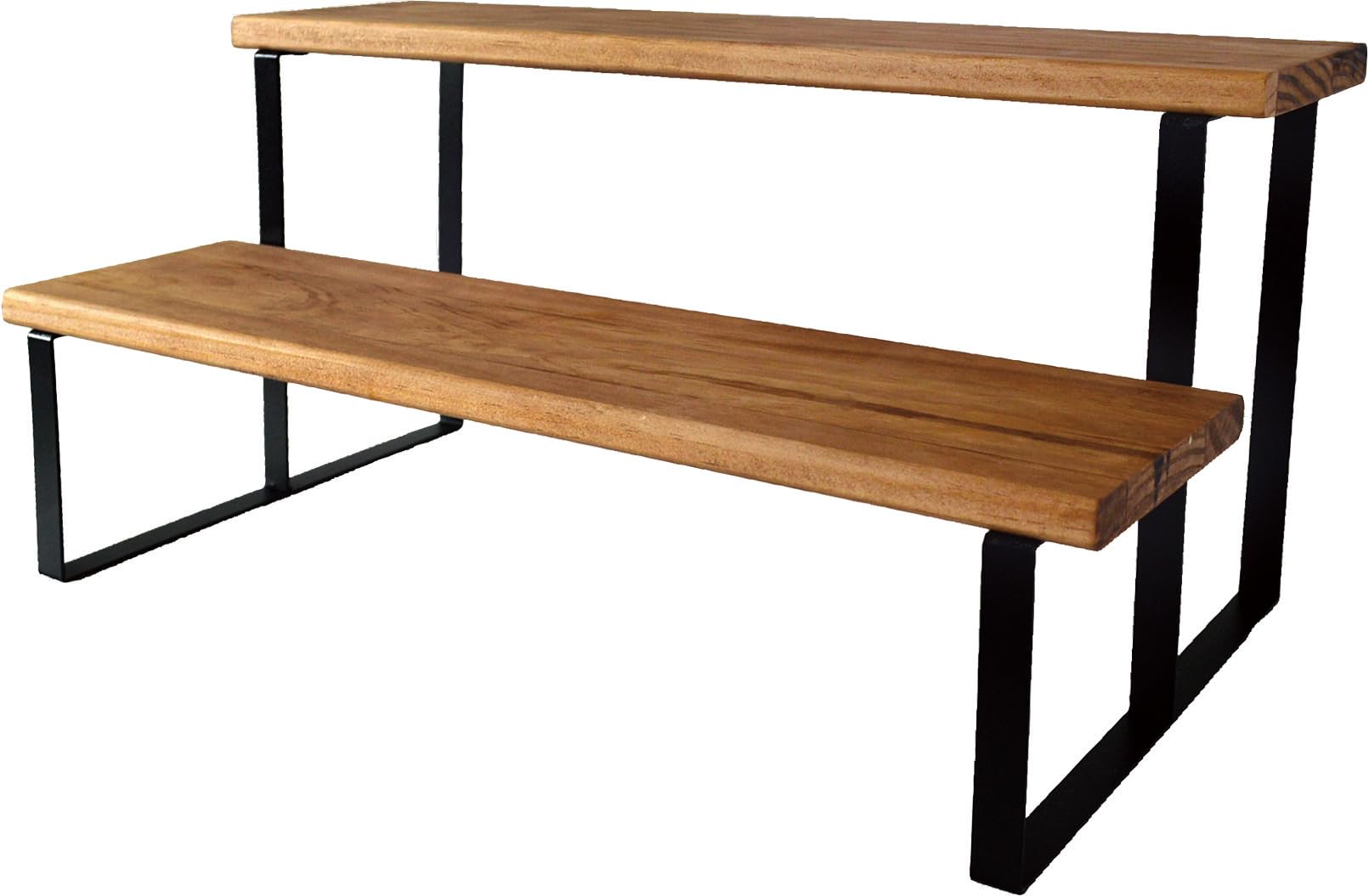 Amazon｜ケーアイジャパン(Kijapan) 木製 棚 2段 アイアン